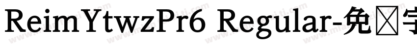 ReimYtwzPr6 Regular字体转换
